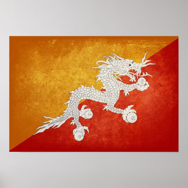 Flag of Bhutan Poster (Vorne)