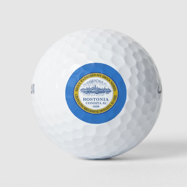 Flag of Boston, Massachusetts Golf Balls Golfball (Vorderseite)