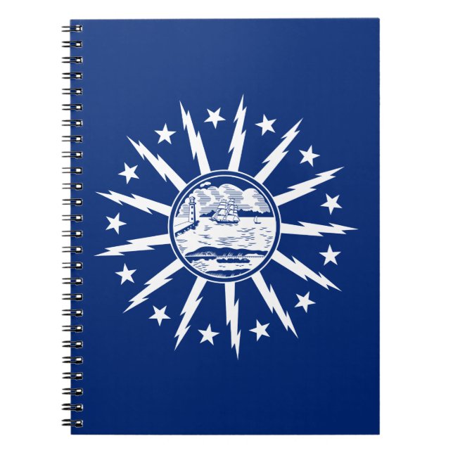 Flag of Buffalo, New York Notebook Notizblock (Vorderseite)