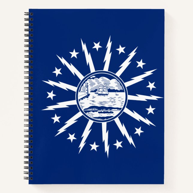 Flag of Buffalo, New York Notebook Notizbuch (Vorderseite)