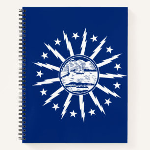 Flag of Buffalo, New York Notebook Notizbuch