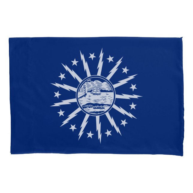 Flag of Buffalo, New York Pillow Case Kissenbezug (Vorderseite)