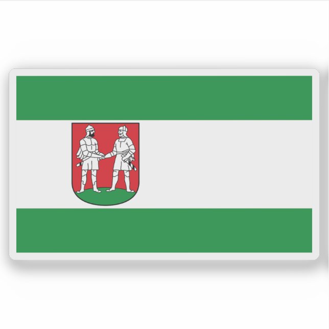 Flag of Bünde, Germany Aufkleber (Vorderseite)