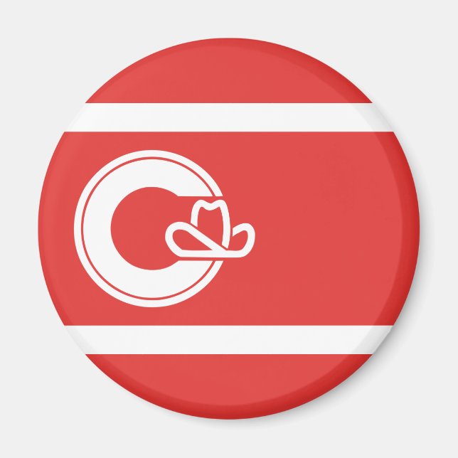 Flag of Calgary Magnet (Vorne)