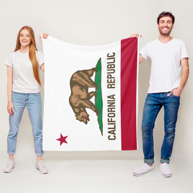 Flag Of California,California flag blanket Fleecedecke (Beispiel)
