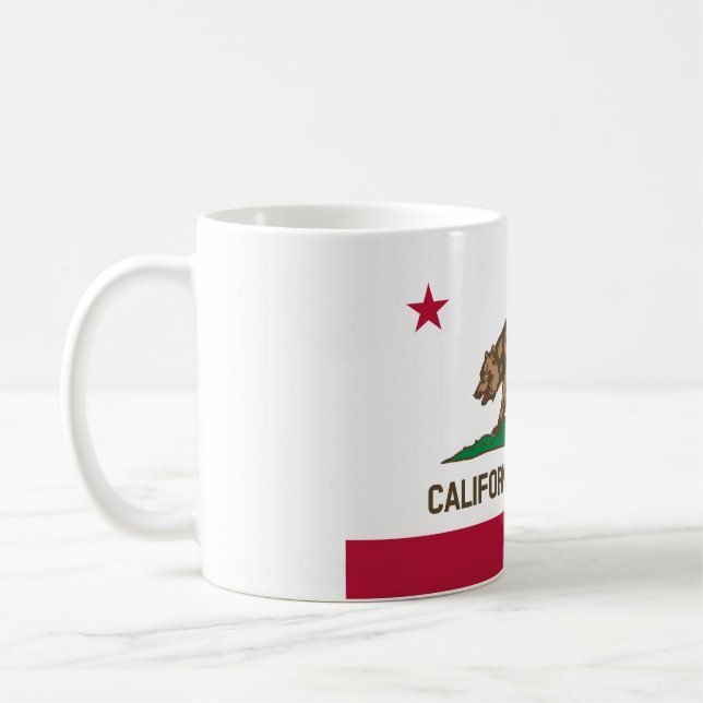 Flag Of California, California flag, mug Kaffeetasse (Links)