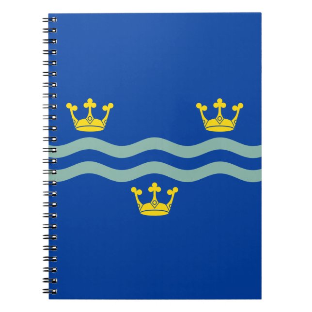 Flag of Cambridgeshire (UK Landkreis) Notebook Notizblock (Vorderseite)