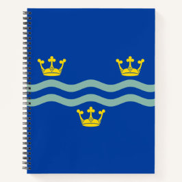 Flag of Cambridgeshire (UK Landkreis) Notebook Notizbuch