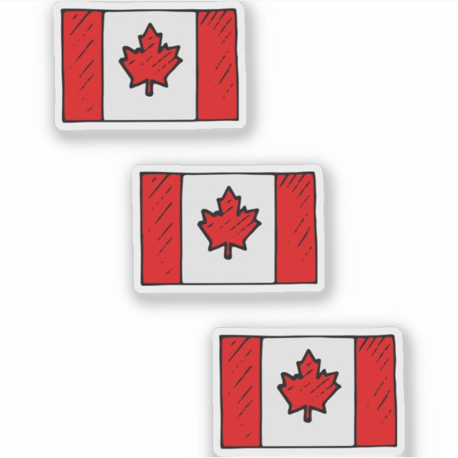 Flag of Canada Pack Aufkleber (Vorderseite)