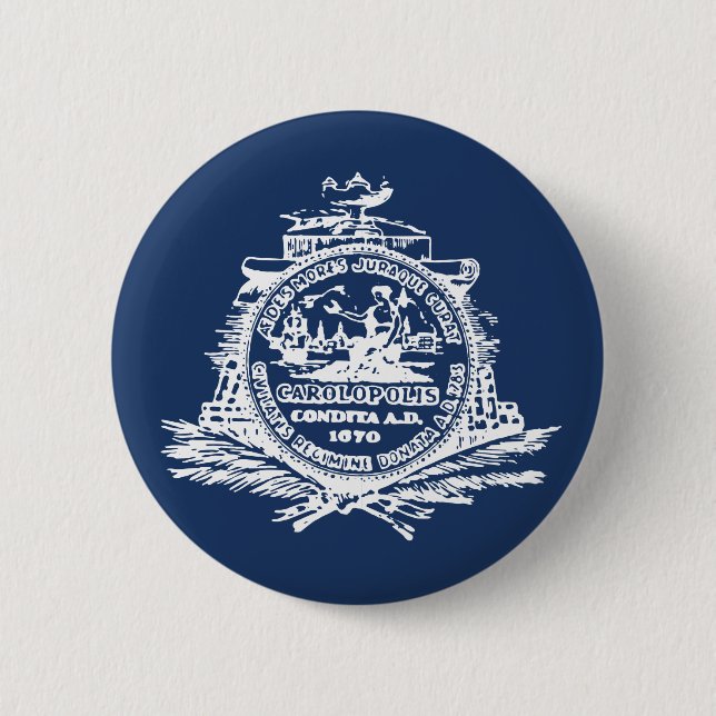 Flag of Charleston, South Carolina Button (Vorderseite)