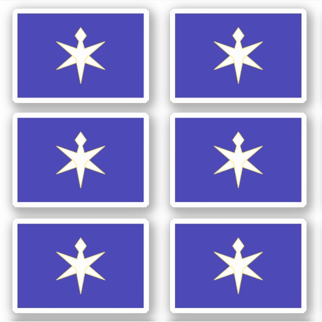 Flag of Chiba Prefecture, Japan Aufkleber (Vorderseite)