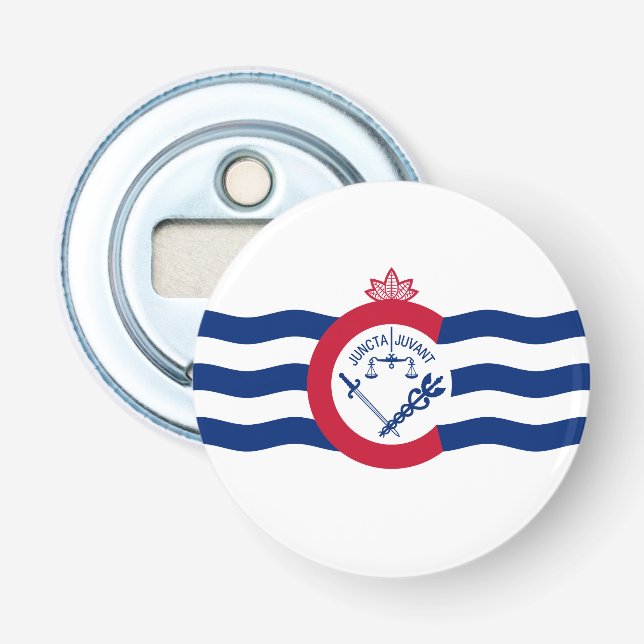 Flag of Cincinnati, Ohio Bottle Opener Flaschenöffner (Vorderseite)