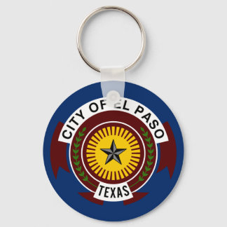 Flag of City of El Paso, Texas Keychain Schlüsselanhänger