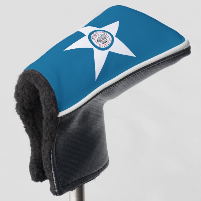 Flag of city of Houston, Texas Golf Head Cover Golf Headcover (3/4 Vorderseite)
