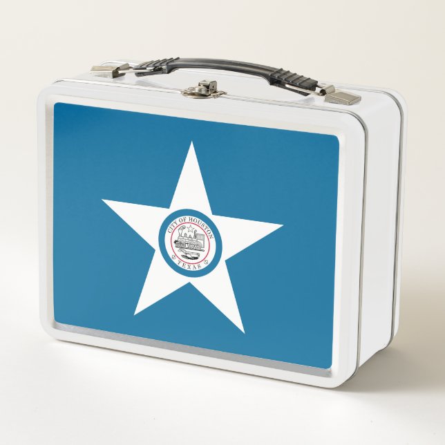 Flag of city of Houston, Texas Metal Lunch Box (Vorderseite)