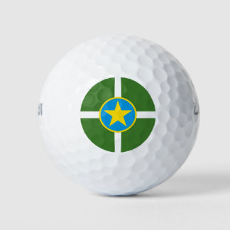 Flag of city of Jackson, Mississippi Golf Balls Golfball