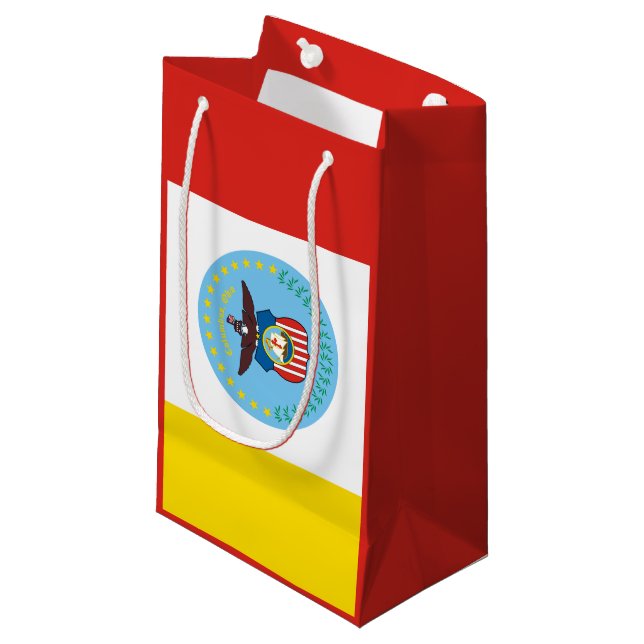 Flag of Columbus, Ohio Small Gift Bag Kleine Geschenktüte (Vorderseite Schrägansicht)