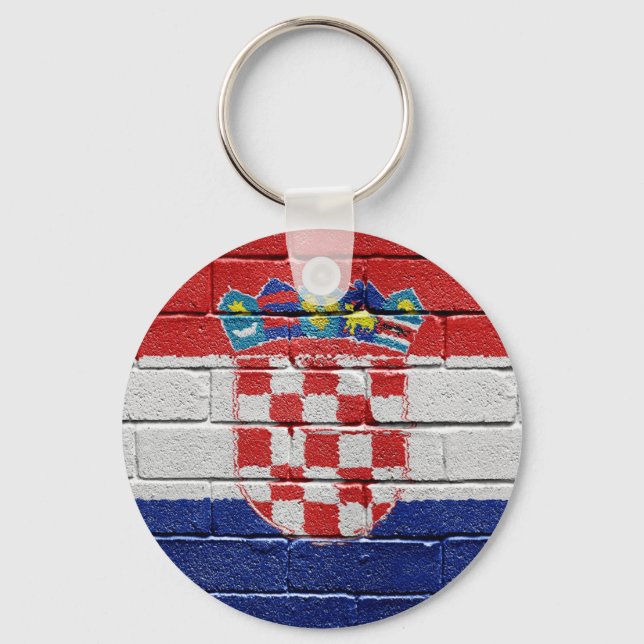 Flag of Croatia Schlüsselanhänger (Vorderseite)