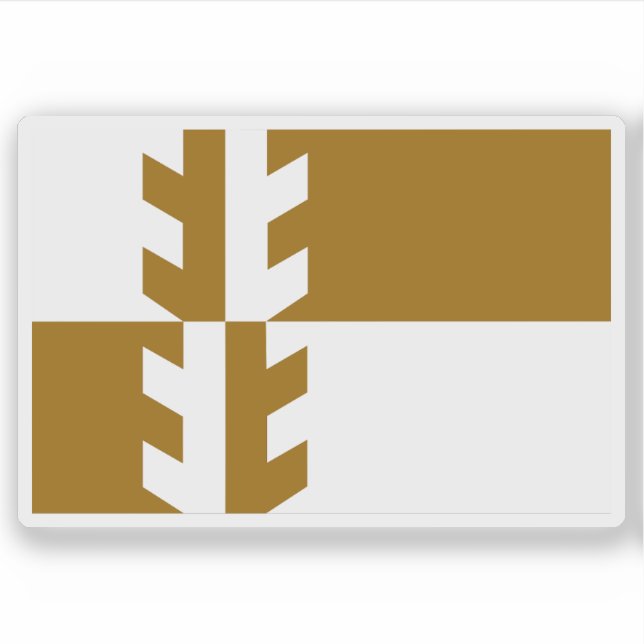 Flag of Damaraland, the Republic of South Africa Aufkleber (Vorderseite)