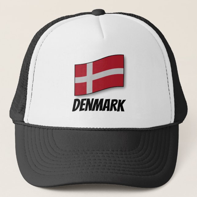 Flag of Denmark Truckerkappe (Vorderseite)