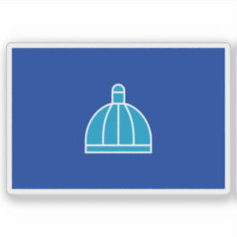 Flag of Durban, the Republic of South Africa Aufkleber