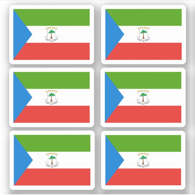 Flag of Equatorial Guinea - a collection Sticker (Vorderseite)