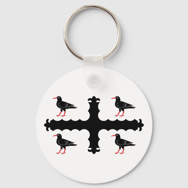 Flag of Flintshire Keychain Schlüsselanhänger (Vorderseite)