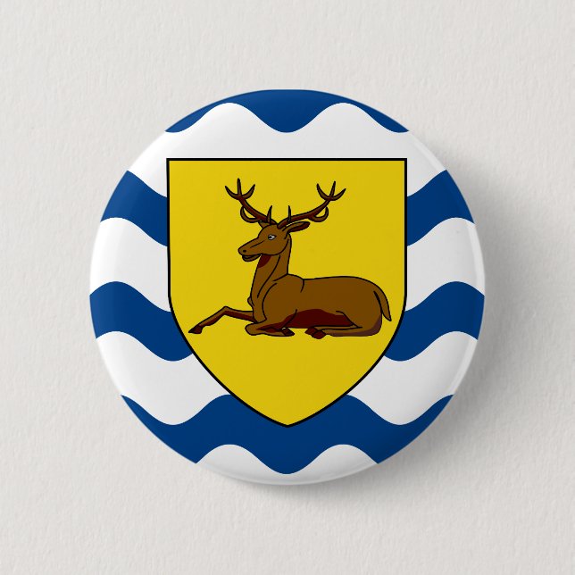 Flag of Hertfordshire Pinback Button (Vorderseite)