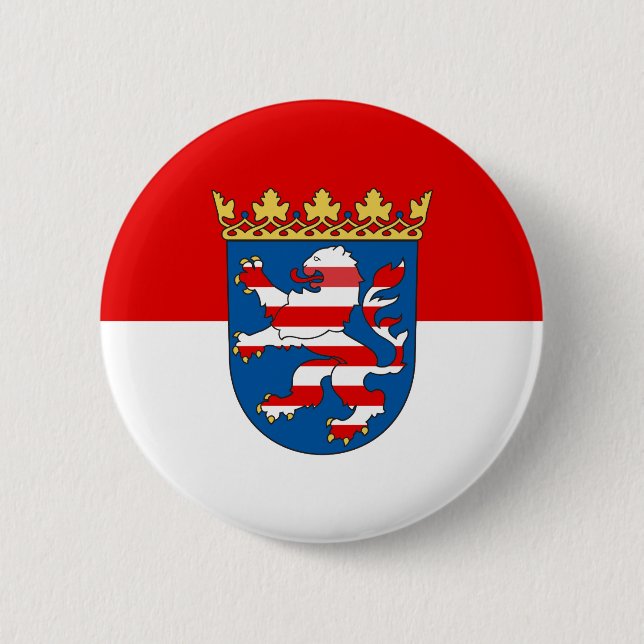 Flag of Hesse Pinback Button (Vorderseite)