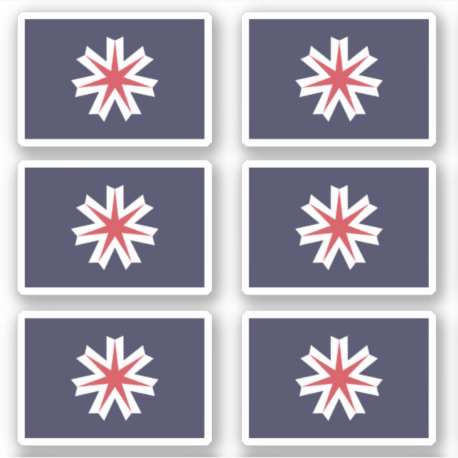 Flag of Hokkaido Prefecture, Japan Aufkleber (Vorderseite)
