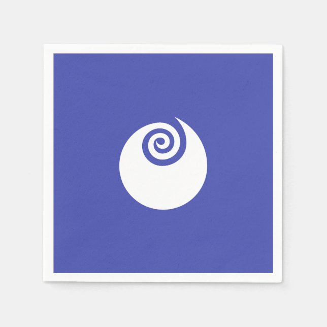 Flag of Ibaraki Prefecture, Japan  Serviette (Vorderseite)