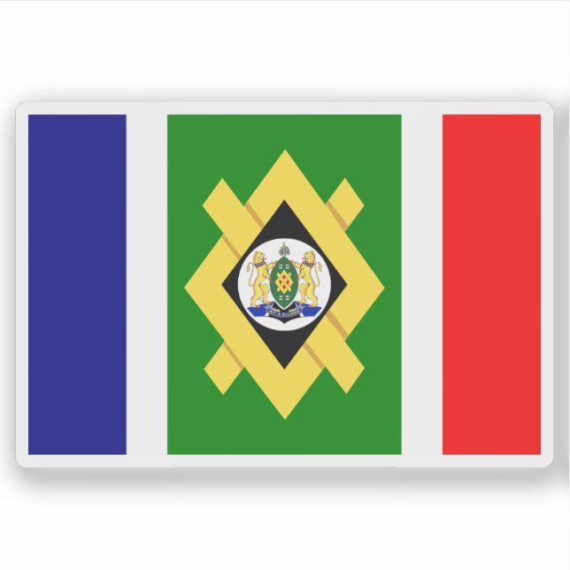 Flag of Johannesburg, the Republic of South Africa Aufkleber (Vorderseite)