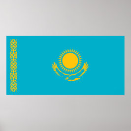 Flag of Kazakhstan Poster