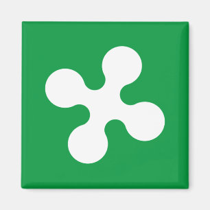 Flag of Lombardia (Italy) Magnet