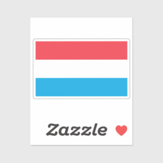 Flag of Luxembourg custom-cut Aufkleber