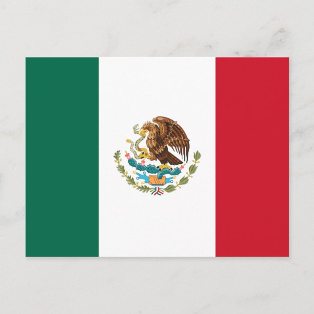 Flag of Mexico Postkarte (Vorderseite)