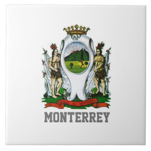 Flag of Monterrey, Nuevo León - MEXICO Fliese