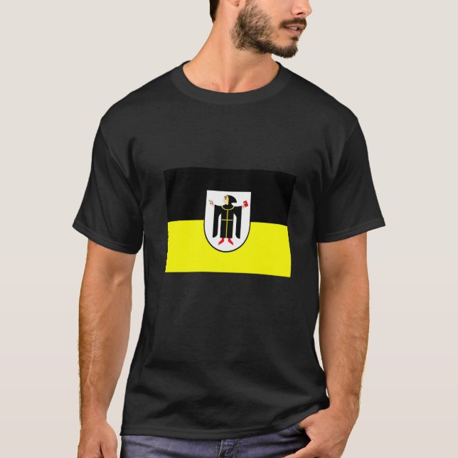 Flag of Munich Germany T-Shirt (Vorderseite)
