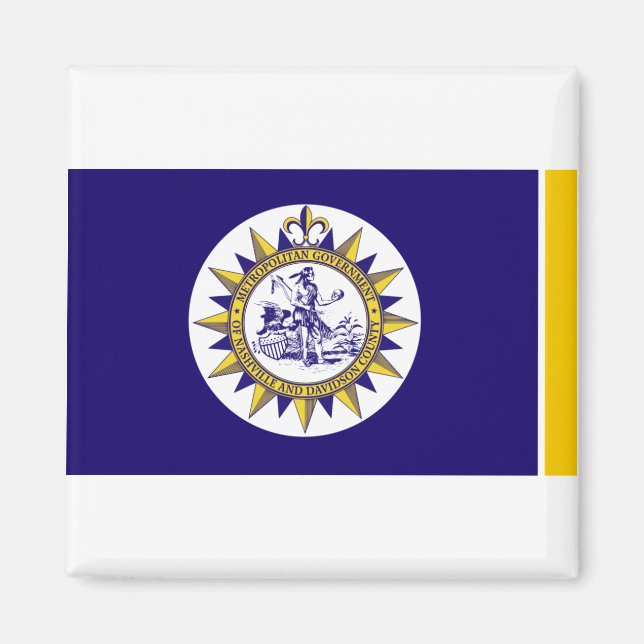 Flag of Nashville Tennessee Magnet