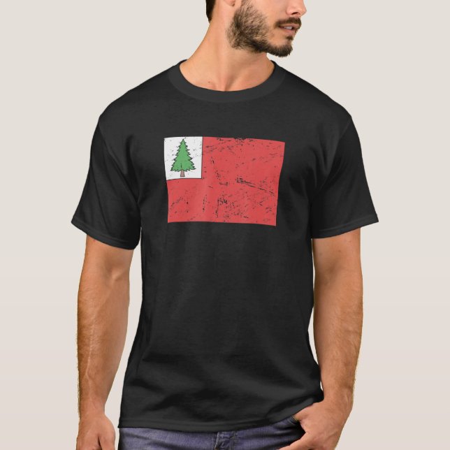 Flag of New England 1776 American Revolutionary Wa T-Shirt (Vorderseite)