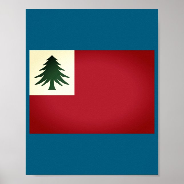 Flag Of New England Ne Only Un  Poster (Vorne)