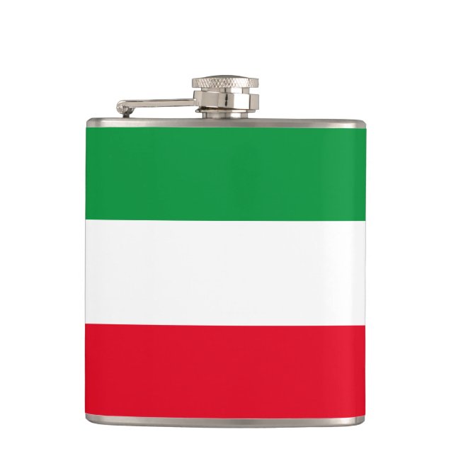 Flag of North-Rhine Westphalia Flask Flachmann (Vorderseite)