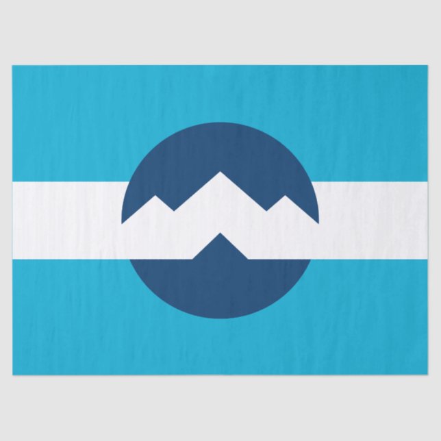 Flag of Ogden, Utah Seidenpapier (Vorderseite)