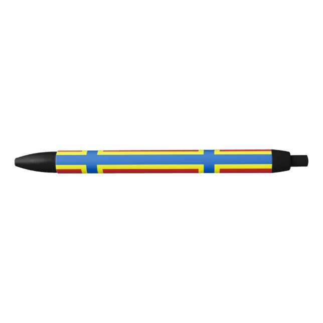 Flag of Orkney Black Ink Pen Kugelschreiber (Vorderseite)