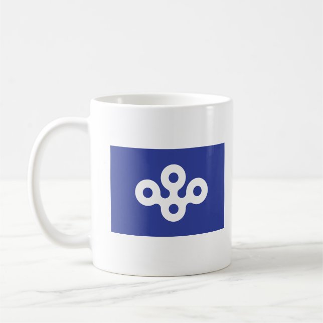 Flag of Osaka Prefecture, Japan Kaffeetasse (Links)