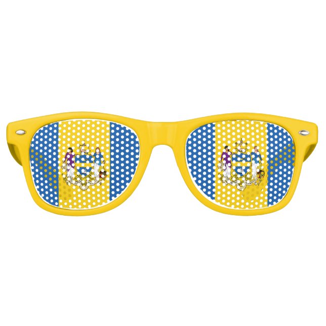 Flag of Philly, Pennsylvania Retro Sunglasse Partybrille (Vorderseite)