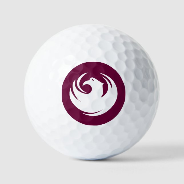 Flag of Phoenix city Arizona Golfball (Vorderseite)