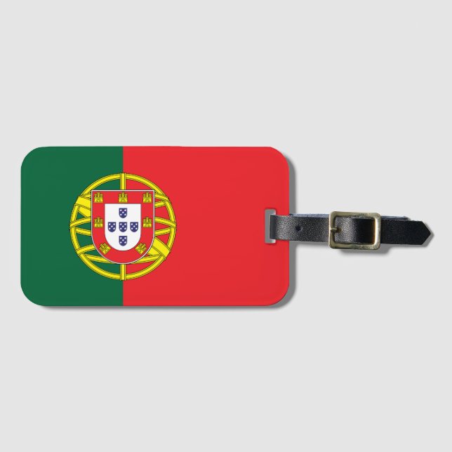 Flag of Portugal Gepäckanhänger (Vorderseite (Horizontal))