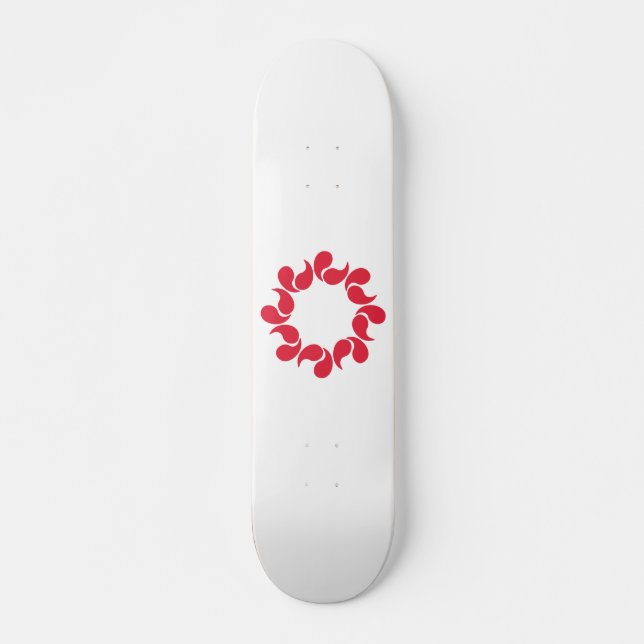 Flag of Saitama Prefecture, Japan Skateboard (Vorne)