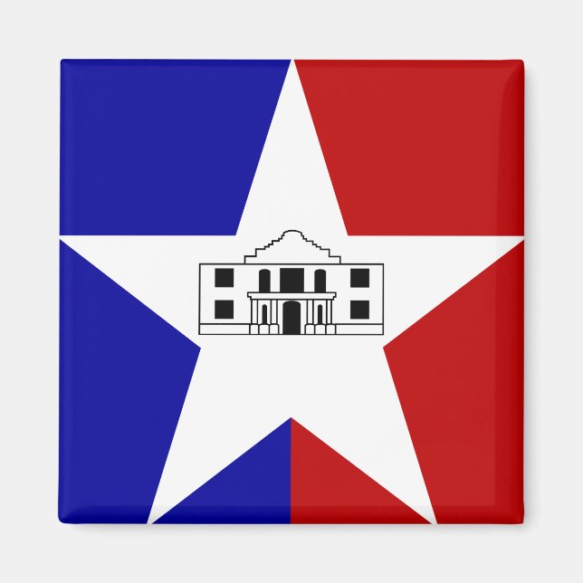 Flag of San Antonio, Texas Magnet (Vorne)